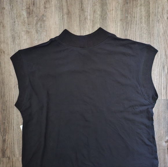 NWT Athleta Silk Hybrid Tee Black - Picture 5 of 10
